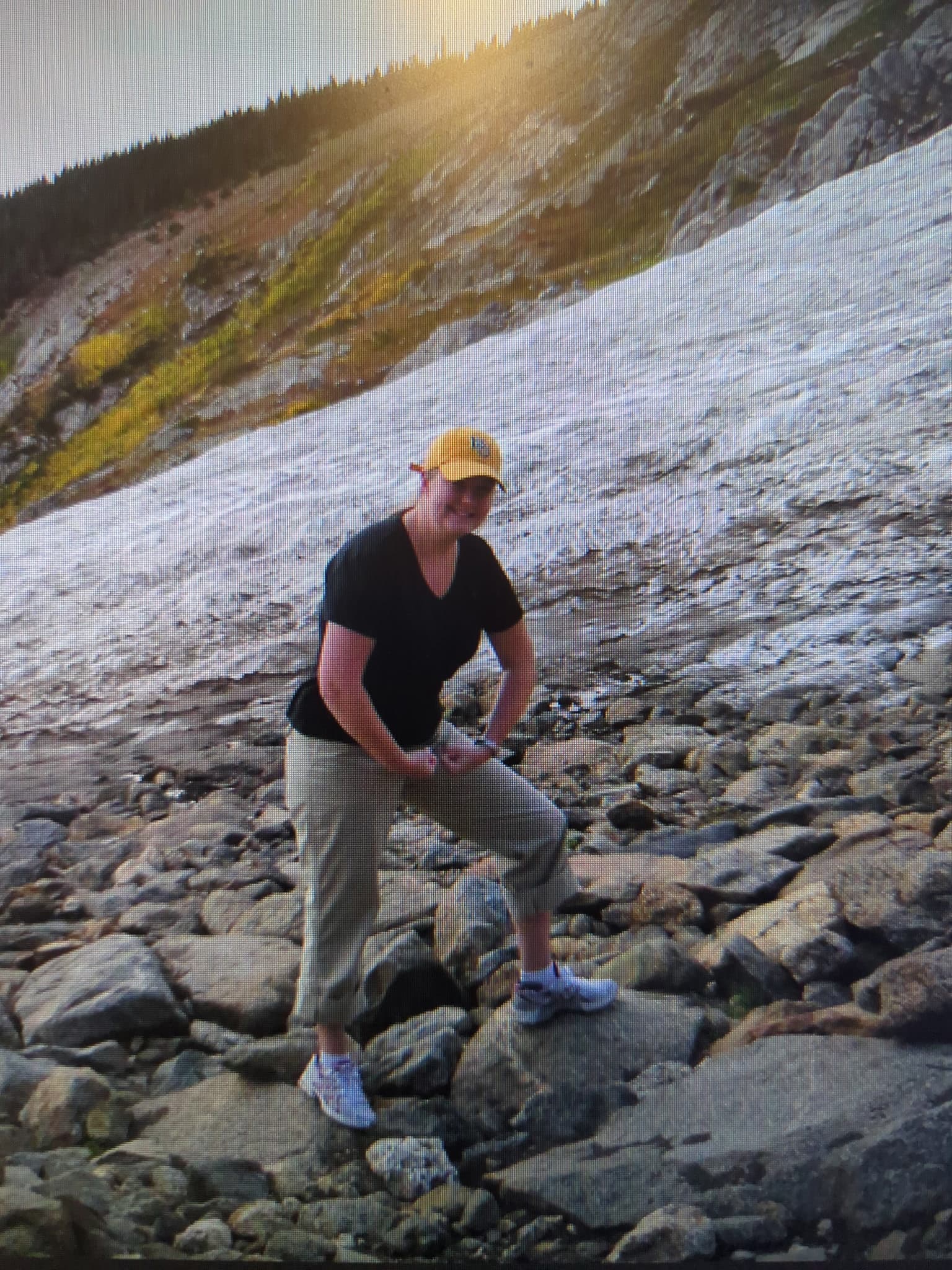 Deborah Stevens on a mountain hike
